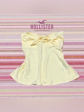vintage yellow hollister babydoll top